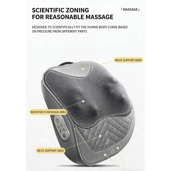 MechMassage Pillow with Kneading Massage Suitable for use on multiple areas such as the neck shoulders and back massage feels more realistic mimicking human hand kneading