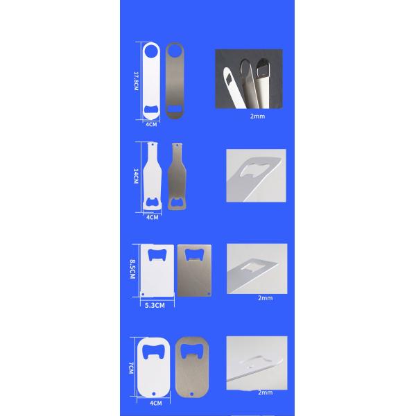 Customized Coated Stainless Steel Sublimation Bottle Opener Blanks Corrosion Resistance