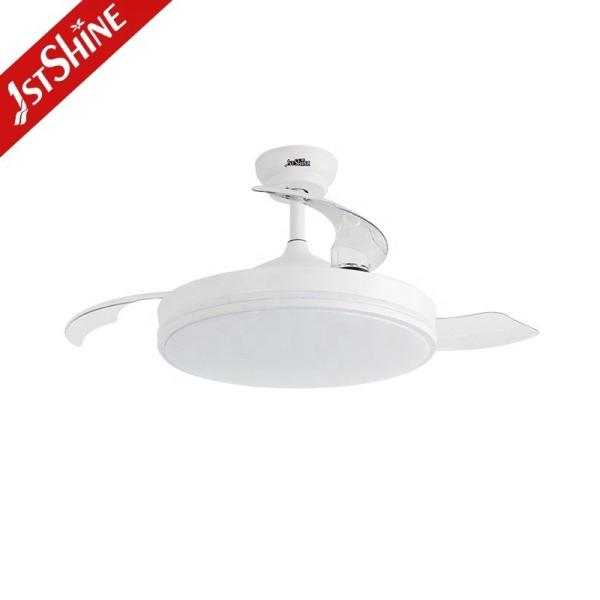 Moderno Design 1stshine Branco Estrelado LED Ventilador de teto com lâminas ocultas e DC Motor