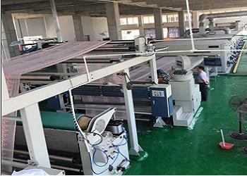 Pin Holding Lace Stenter Finishing Machine , Knitted Fabric Heat Setting Machine 