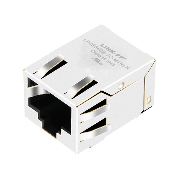 LPJE8802-3C-M7NLR Shielded RJ45 8P8C Modular Jack Latch Down