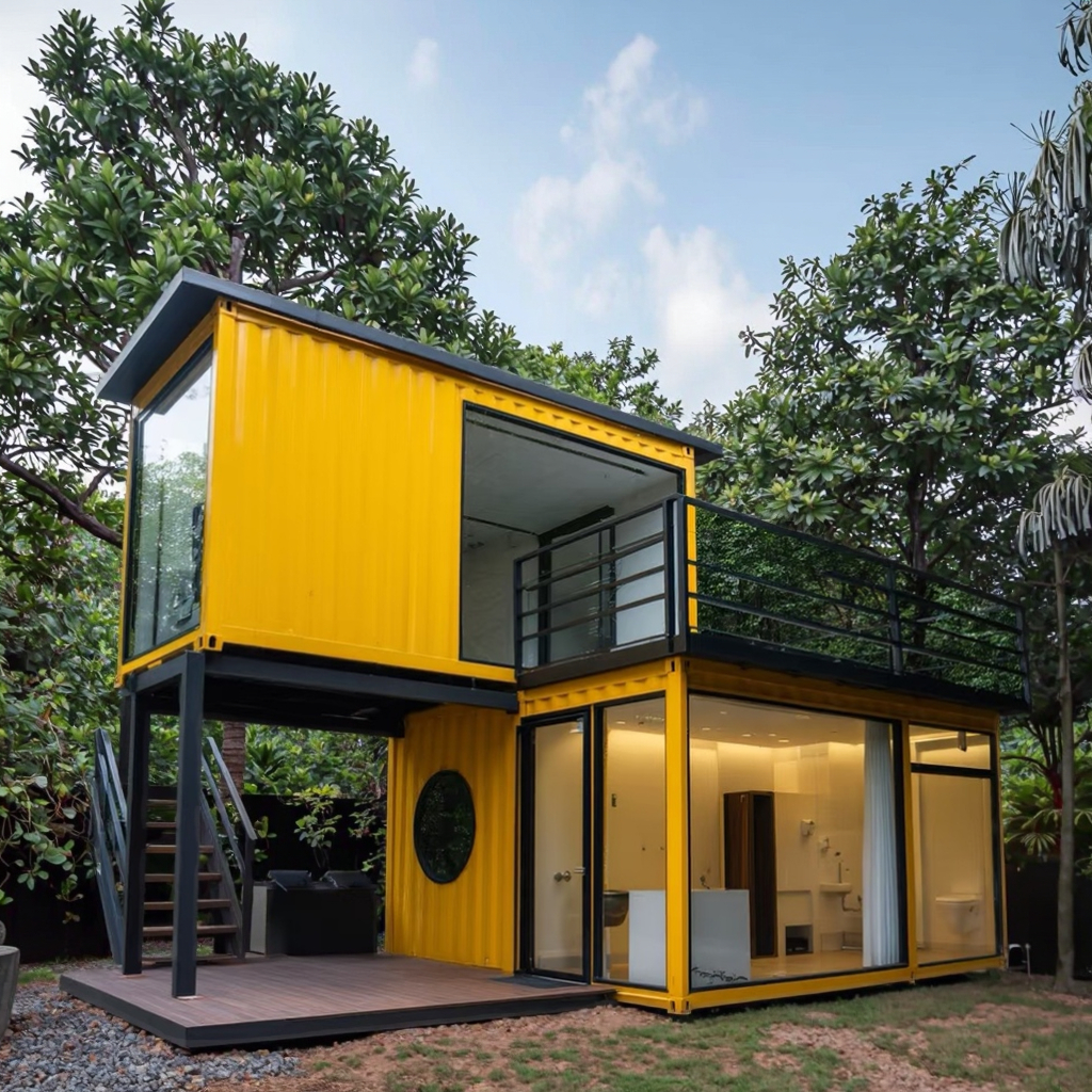 Modern Standard Container Prefabricated House Breathable Design for Dormitory Apartment Home Office Online Technical Support
