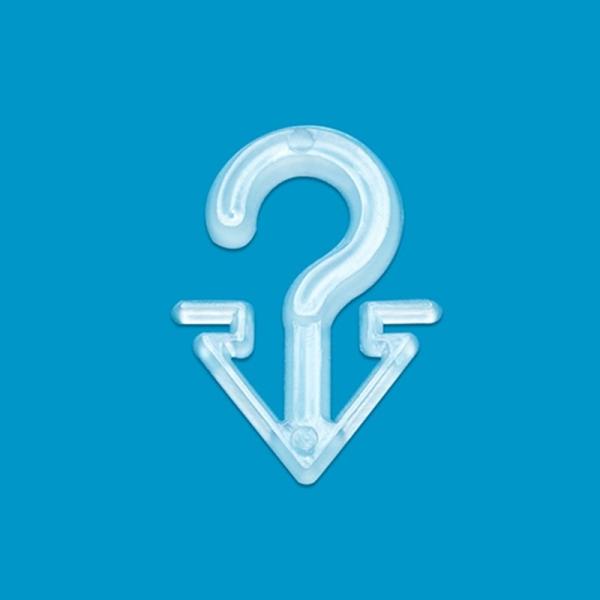 Plastic Sock Hook Stocking Hanger , V Shape Black Plastic Hooks