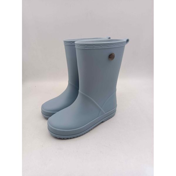 Botas de lluvia de moda para niños con bucle trasero
