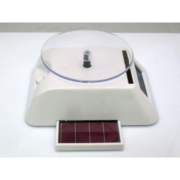 Eco - friendly white / black / golden / silver solar rotary display for showing jewellery
