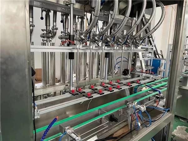 Automatic 100ml-5000ml Piston Pump Daily Chemical Filling Line Solution For Bottle