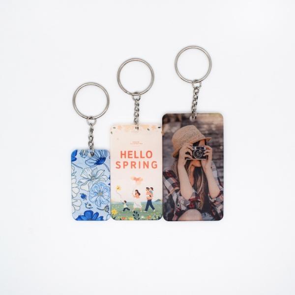 DIY Personalized Sublimation Blank Acrylic Keychains For Sublimation Photos Printing