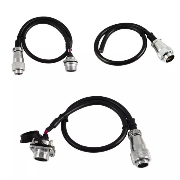M8 M12 3 Pin 3 Core Robot Wiring Harness Male Female Connector Cable IP65