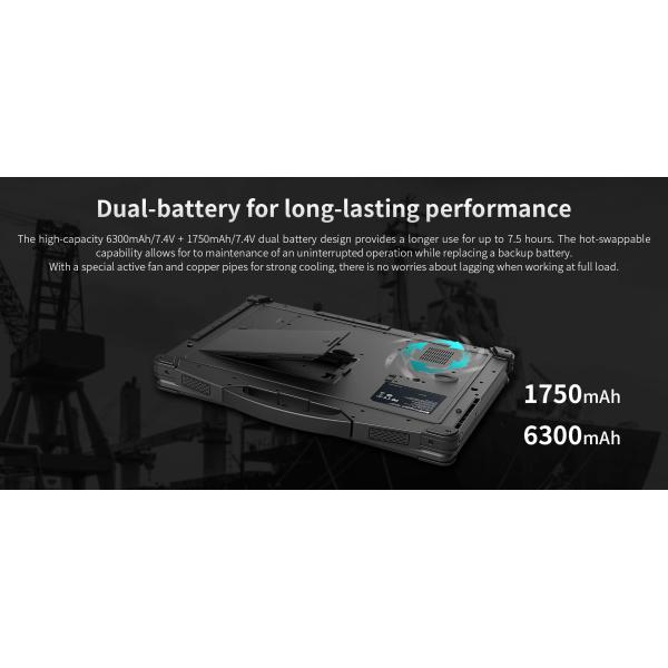 ONERugged N15T 15,6 polegadas Laptop industrial resistente Win11 Intel Core i5/i7 5G RJ45 RS232