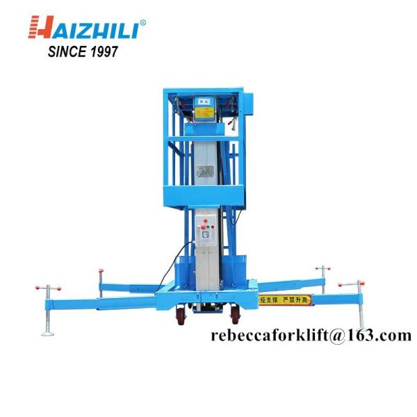 Telescopic electric boom lift 100kg 10 meter Aluminum alloy lift platform for aerial work