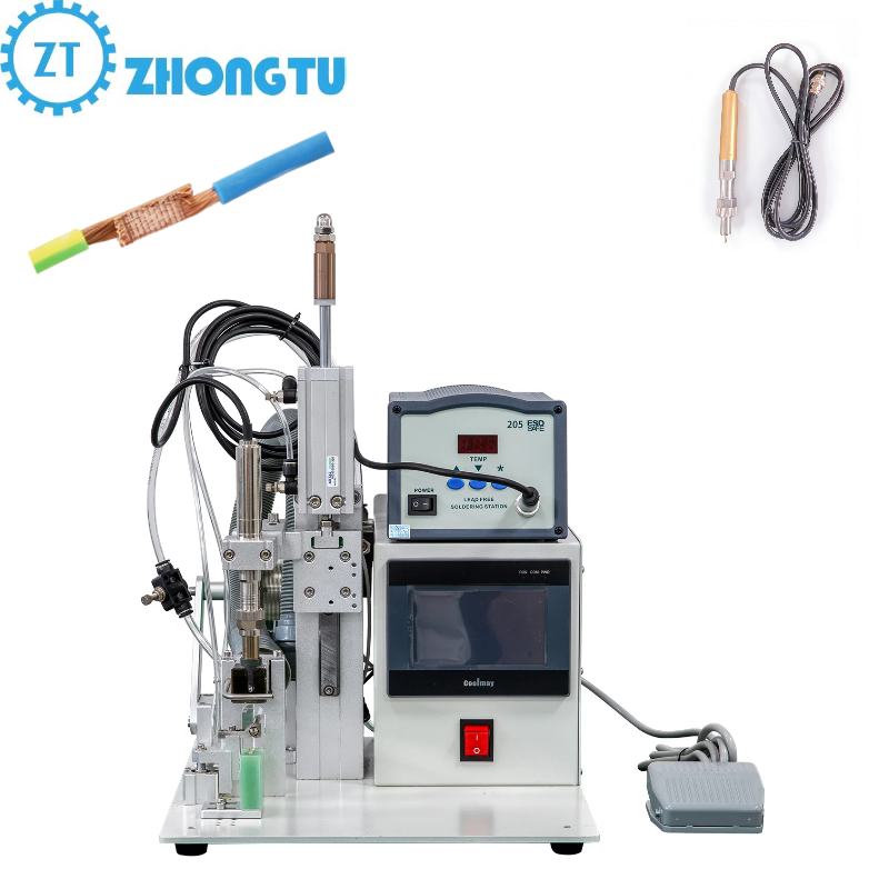 China Guangdong PCB USB Cable Making Semi Automatic Soldering Machine