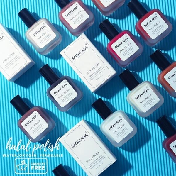Polissage pour ongles à base d'eau de marque privée non toxique Perméable pour les enfants Peel off Respirant Halal Organique Respirant et Perméable