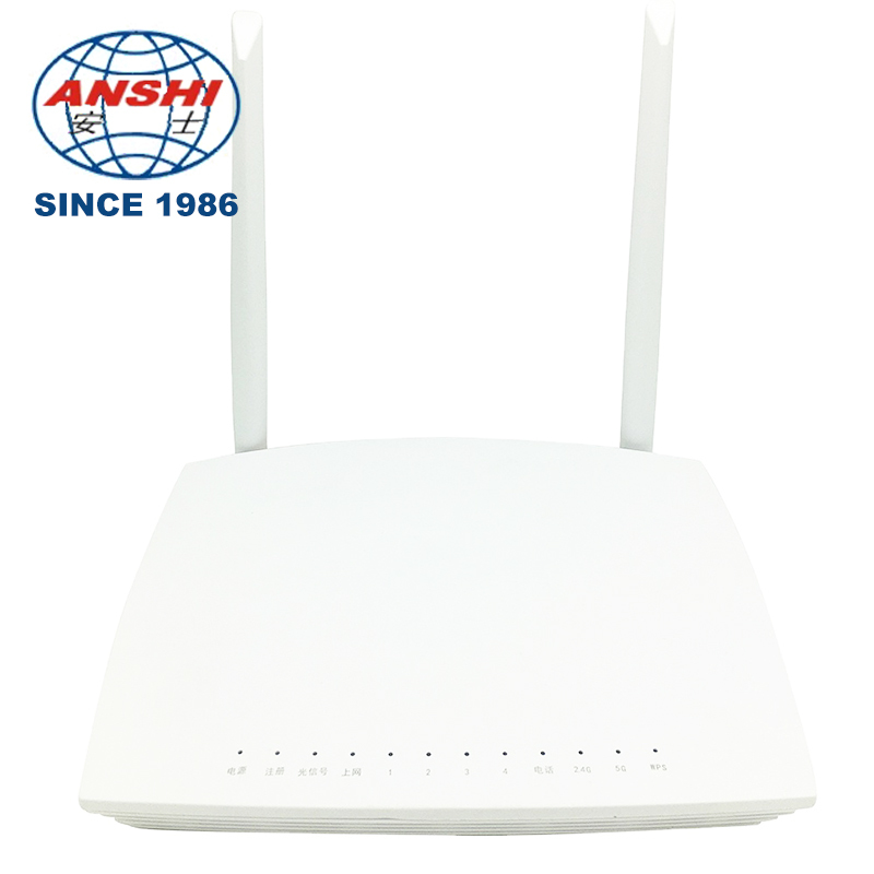 Molbie ONT ONU Modem CM8145V5 for FTTX FTTH FTTB XPON 1GE+3FE+1TE+2USB+WIFI2.4/5G DC 12V