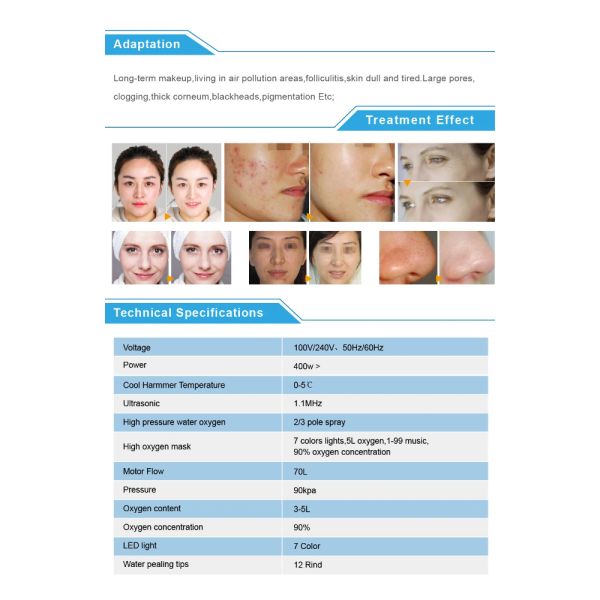 Oxygen Infusion 10 In 1 Hydra Dermabrasion Machine Facial Beauty Equipment