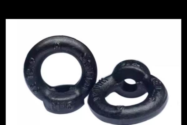 M10 M16  Carbon  steel eye Nut Black silver finishing Customized black  metal nuts