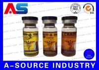 a garrafa estéril do Peptide do holograma da injeção 2ml etiqueta etiquetas da medicina da cor do arco-íris