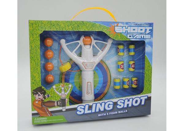 Super Power 8  Flying Kids Slingshot Toys With 5 Foam Balls And 6 Targets