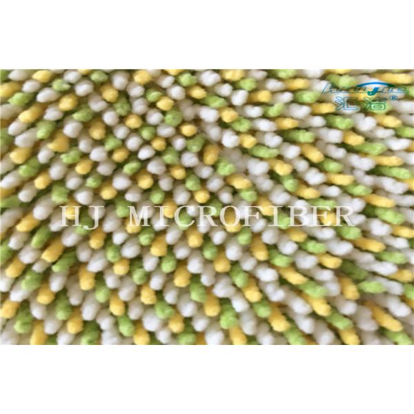 Yarn Dyed Microfiber Small Chenille Microfiber Wet Mop Pads For Home Cleaning