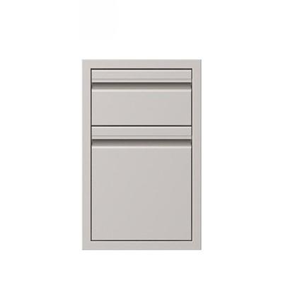 Double Access BBQ Storage Drawers Grill Stainless Steel Built In Island