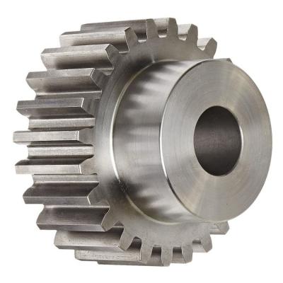 High Precision Metal Straight Cut Spur Gears Customizable Various Sizes