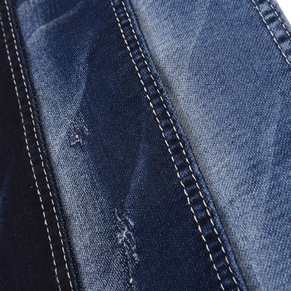 8.4 Oz Dark Blue Cotton Fake Knitted Stretch Denim Fabric Bag Manufacturing Stretch Fabric