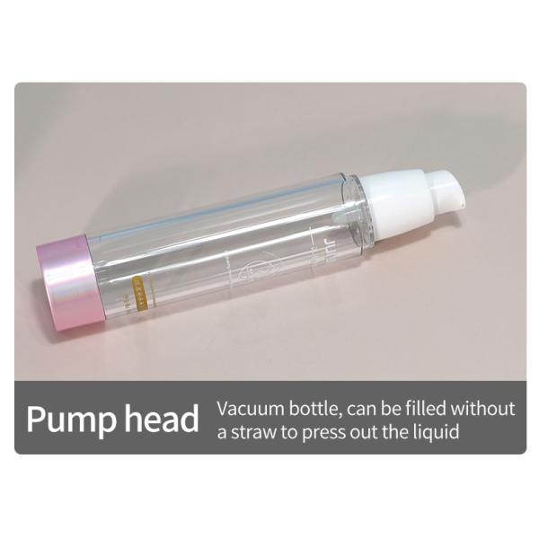 100 ml de Rose Gold Cosméticos Botellas de bomba de plástico Conjunto de botellas sin aire para el cuidado facial Esencia de loción 100 ml Volumen industrial