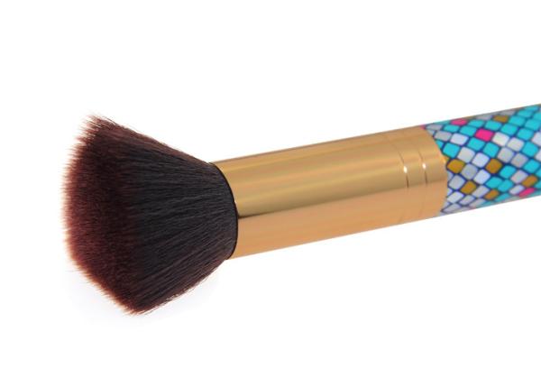Travel Nylon Hair Flat Contour Makeup Brush / Tapered Contour Brush