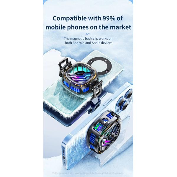 Telefono móvil Semiconductor magnético de cinta trasera radiador de enfriamiento universal X76