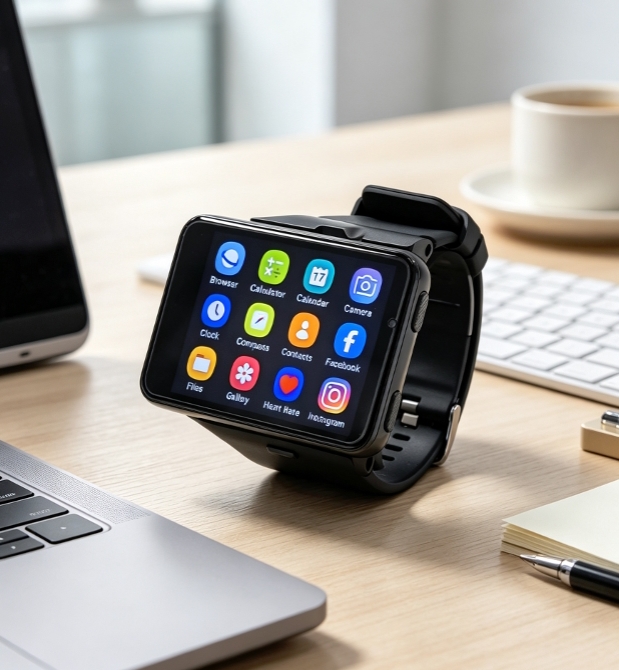 4G 5G Smart Watch Featuring Dual Cameras 2 Million Pixels Front and 8 Million Pixels Rear