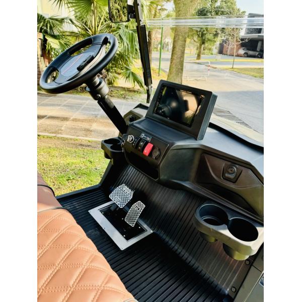 4kw chariot de golf avec lave-ball et bouteille de sable pour 2 terrains de golf équipé de batterie au plomb ou batterie au lithium