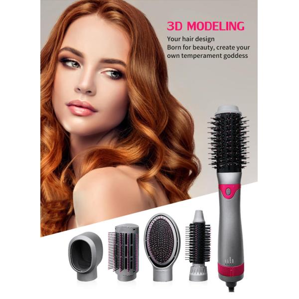 Interchangeable Head Hair Dryer Brush