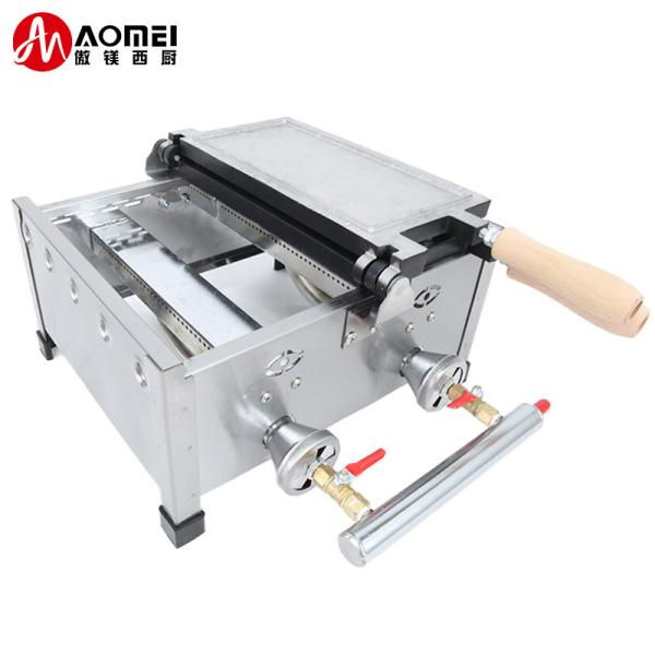 8.15 KG Não pegajoso 14pcs Pequeno peixe em forma de Waffle Maker Aço inoxidável Taiyaki máquina de gás
