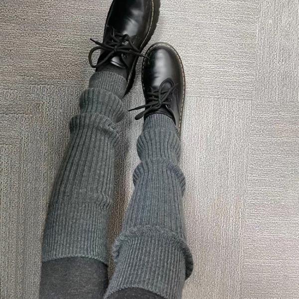 Les femmes de luxe chauffe-jambes en cachemire doux et thermique chauffe-jambes en tricot d'hiver