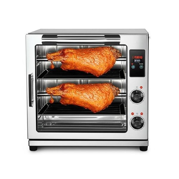 Hot-Wind Lamb Grill Machine 17KW with Glass Door