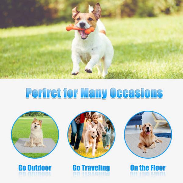 Summer Cooling Latex Pet Mat PVC and Nylon Cat and Dog Sleeping Bed with Ice Silk Cool Feature Animal Pattern Pet Supplies