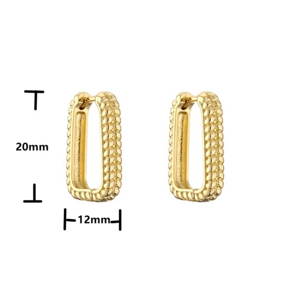 коренастое золото 24K покрыло серьги обруча