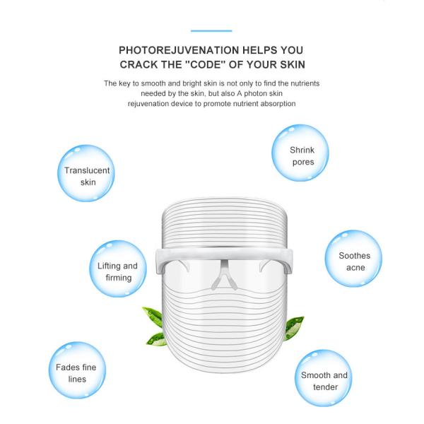 3 In 1 LED Therapy Mask Face Lifting Beauty Machine 610nm Yellow Light