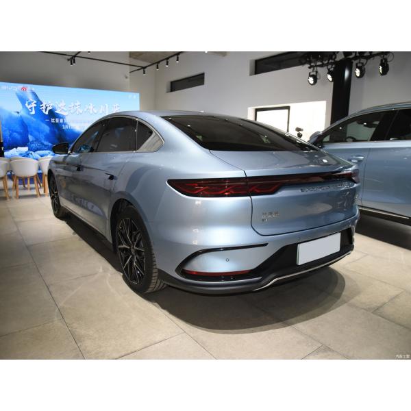 Han 2023 EV BYD Полный электрический автомобиль 610KM Четырехприводный флагманский ледник Синий