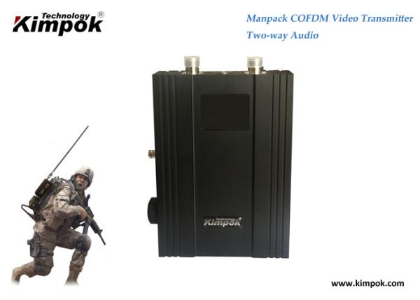 Army Microwave Wireless AV Transmitter with Portable Receiver 10W COFDM Wireless Video Link