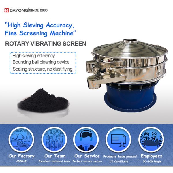 600mm-1800mm Rotary Vibrating Screen Powder Granule Vibrating Filter Sieve