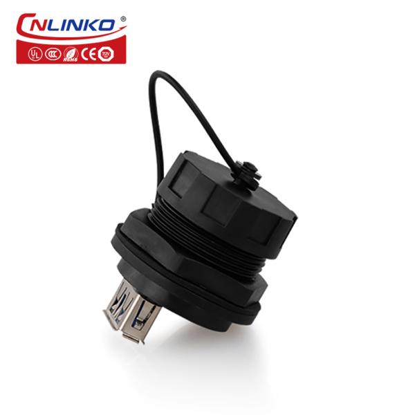 CNLINKO Waterproof USB3.0 a Female Connector Panel Mount Usb Connector
