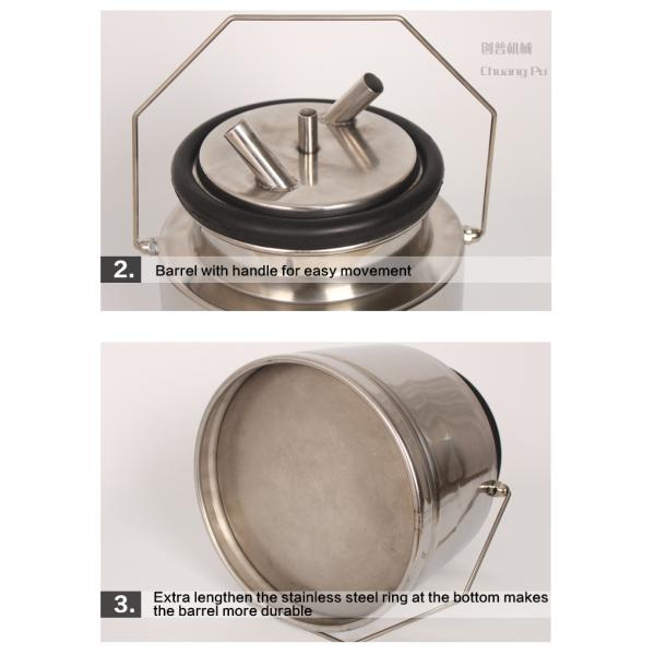 Ведро для машины коровы доя, ведро молока нержавеющей стали 5 литров доя машины