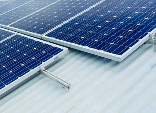 Blue Prefabricated Steel Structure Aluminum Ground Solar Mounting System With Great FlexIbility