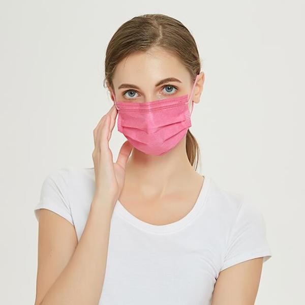 S&J EN14683 High saturation disposable blue colorful 4 ply Ear-loop plate medical surgical Face Mask