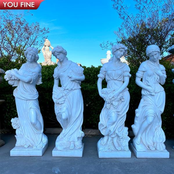 Life Size Garden Decor 4 Seasons Marble Statues for Sale