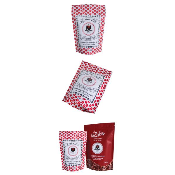 Factory Custom Stand Up Pouch Coffee Bag Zipper Food Packaging Bag Self-Standing Packing Bag