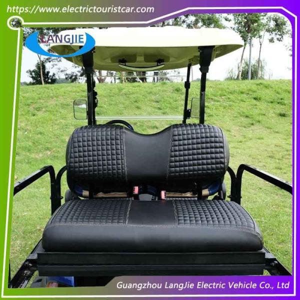 Respaldo de espalda anti agrietamiento Revestimiento de cuero para asiento negro para carro de golf DS