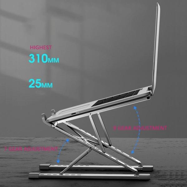 Thickened Aluminium Alloy Laptop Stand Universal Laptop Holder for 10-18in Laptops Hollow Design Stable Triangle Design