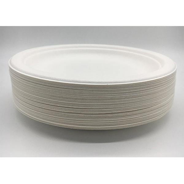 Eco Friendly Disposable Sugarcane Bagasse 7 inch Food Dinnerware Round Cake Plate