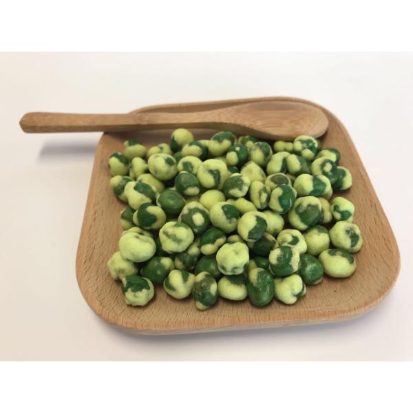 Зажаренная в духовке покрытая белая еда зеленых горохов вкуса Васаби кошерная аттестованная естественная